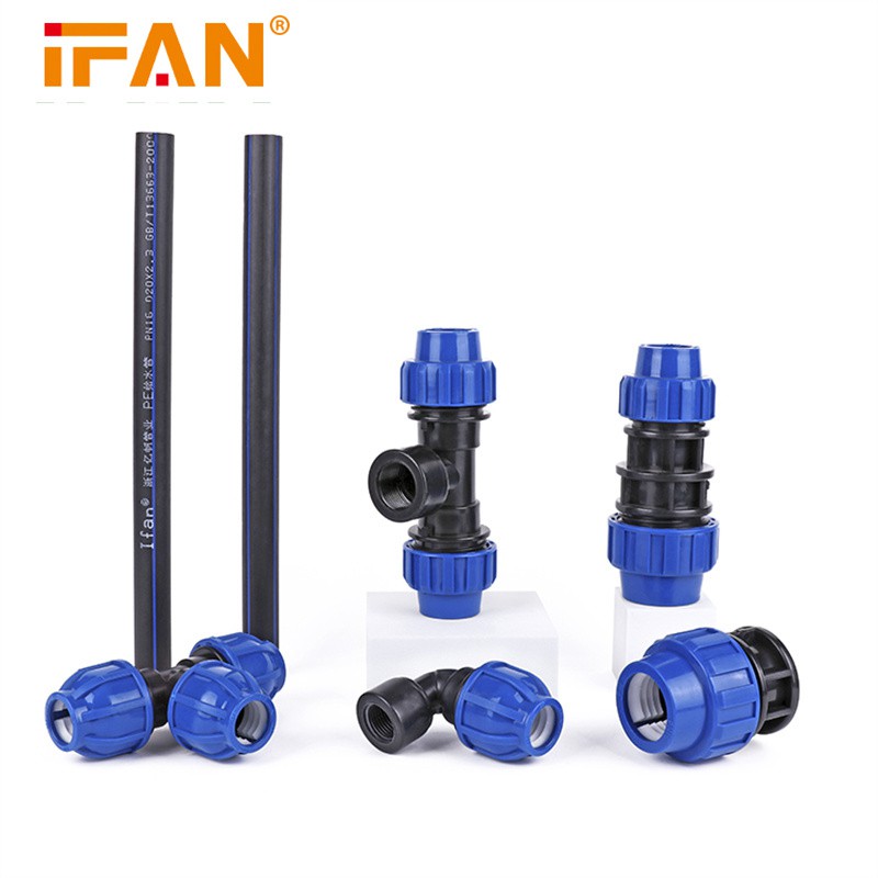 Blaue HDPE-Wasserarmatur