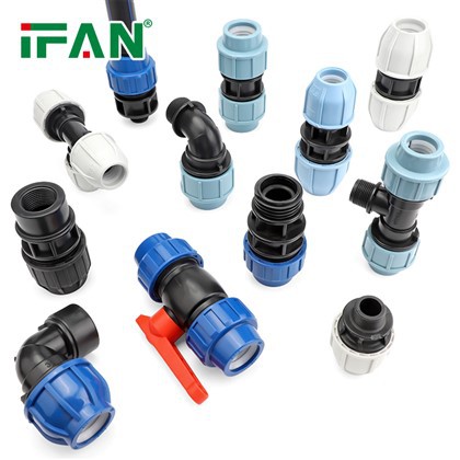 HDPE-Rohr PP-Klemmverschraubungen